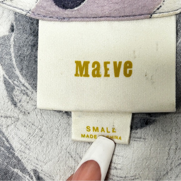 Anthropologie Maeve Hibiscus Bloom Oversized Shirt Dress - Picture 8 of 10